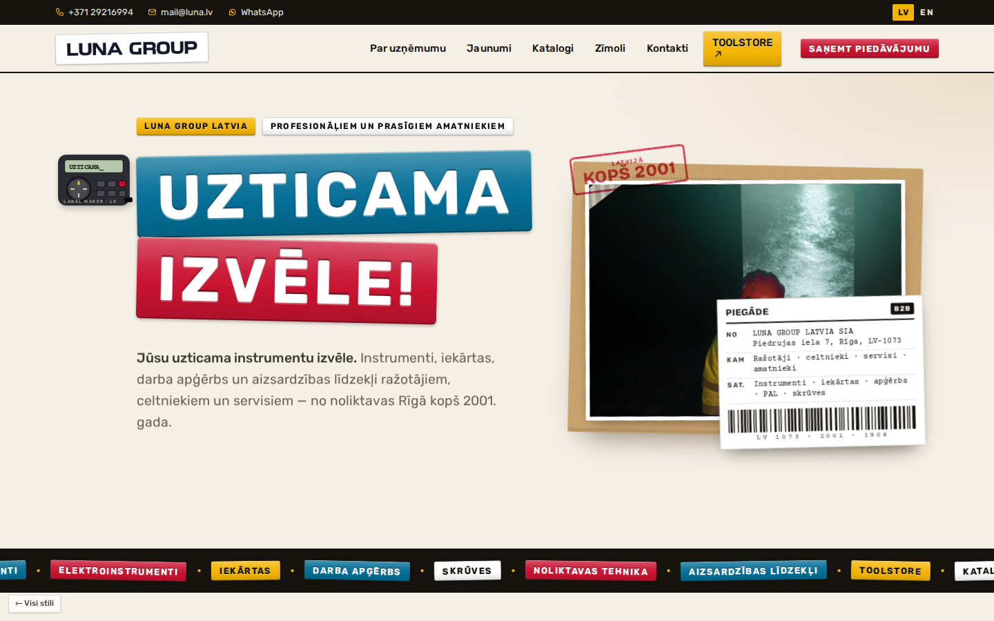 Uzlīmju dizaina priekšskatījums