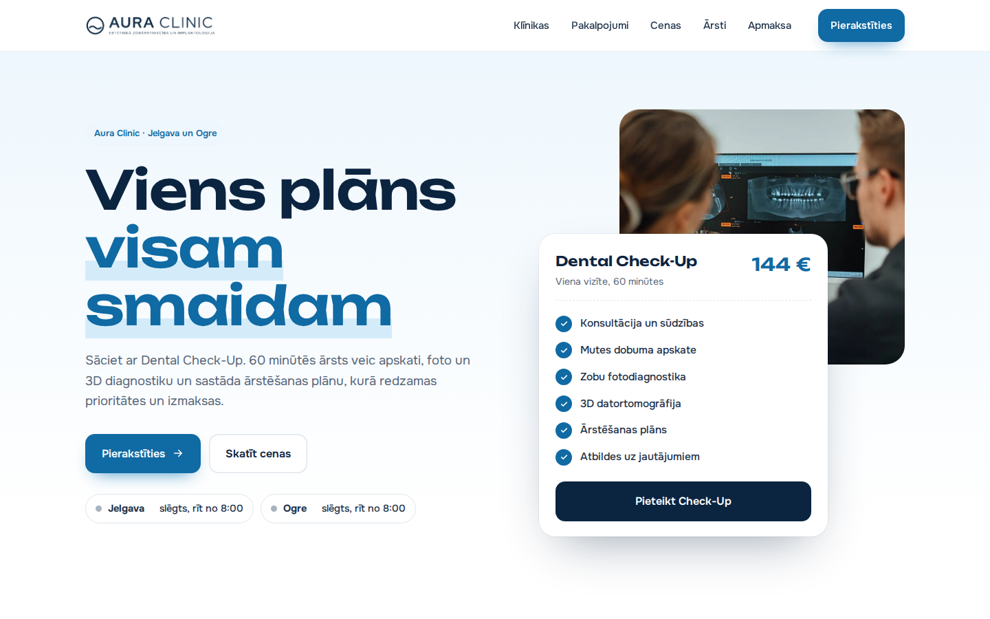 Aura Clinic Plāns priekšskatījums