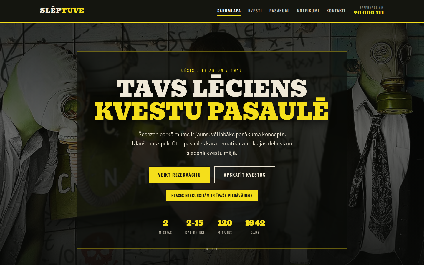 SLĒPTUVE Kino priekšskatījums